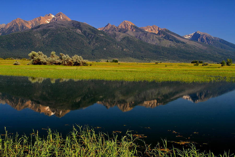 Mission Mountains Ninepipe National Refuge Photograph by Ed Riche