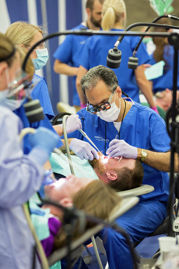 Mission Of Mercy Free Dental Clinic Photograph by Jim West/science