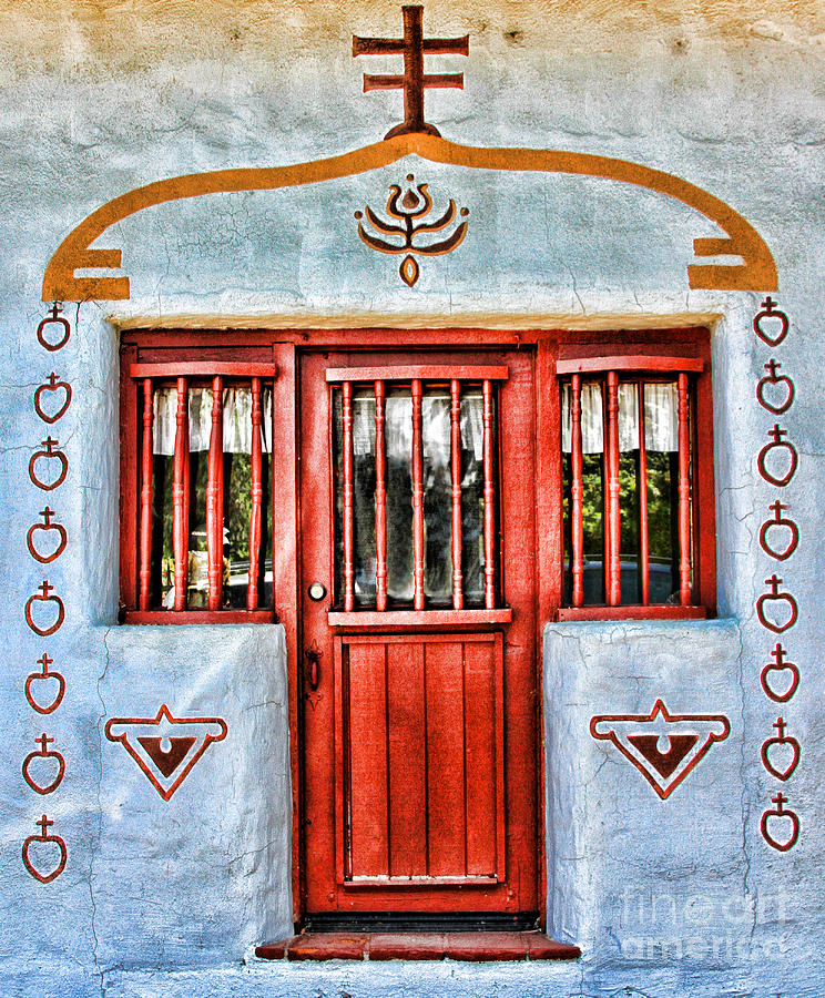 Mission San Antonio de Pala Side Door By Diana Sainz Photograph by Diana Raquel Sainz