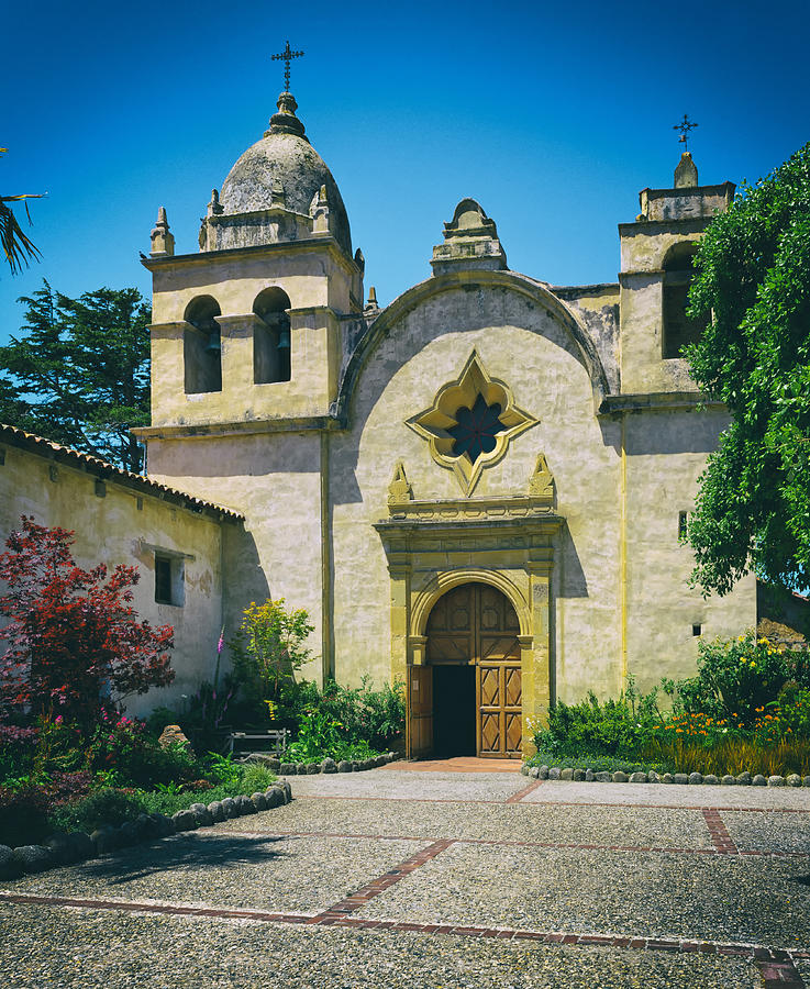 Architecture Photograph - Mission San Carlos - Carmel California by Mountain Dreams