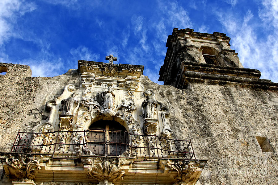 Mission San Jose Balcony and Tower Photograph by Lincoln Rogers