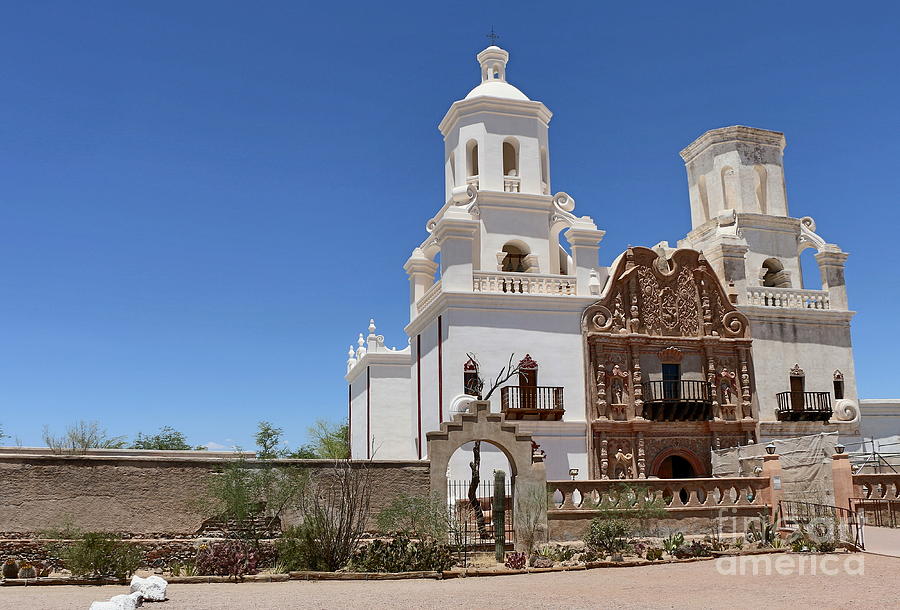 Beautiful Mission San Xavier del Bac  Photograph by Christiane Schulze Art And Photography