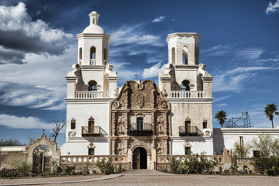 Tucson Photograph - Mission San Xavier del Bac by Stephen Stookey