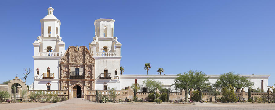 Mission San Xavier Del Bac - Tucson Photograph by S. Greg Panosian
