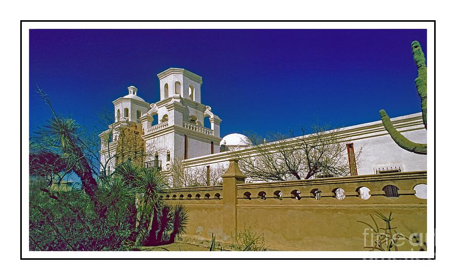 mission san xavier del bac Ver 5 Photograph by Larry Mulvehill