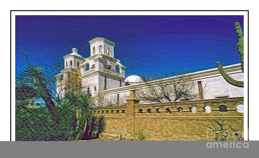 mission san xavier del bac Ver 6 Photograph by Larry Mulvehill