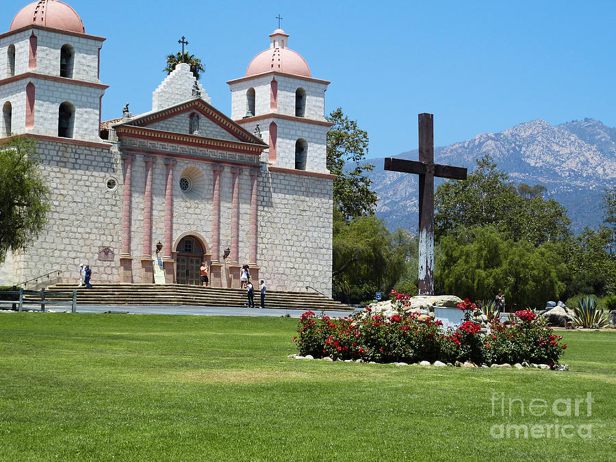 Mountain Photograph - Mission Santa Barbara by Two Hivelys