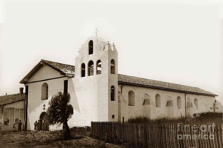 Mission Photograph - Mission Santa Ynez. Santa Barbara County California Established  1804 by Monterey County Historical Society