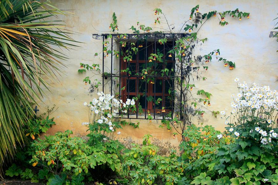 Landscape Photograph - Mission Window San Carlos Borromeo De Carmelo by Douglas Miller