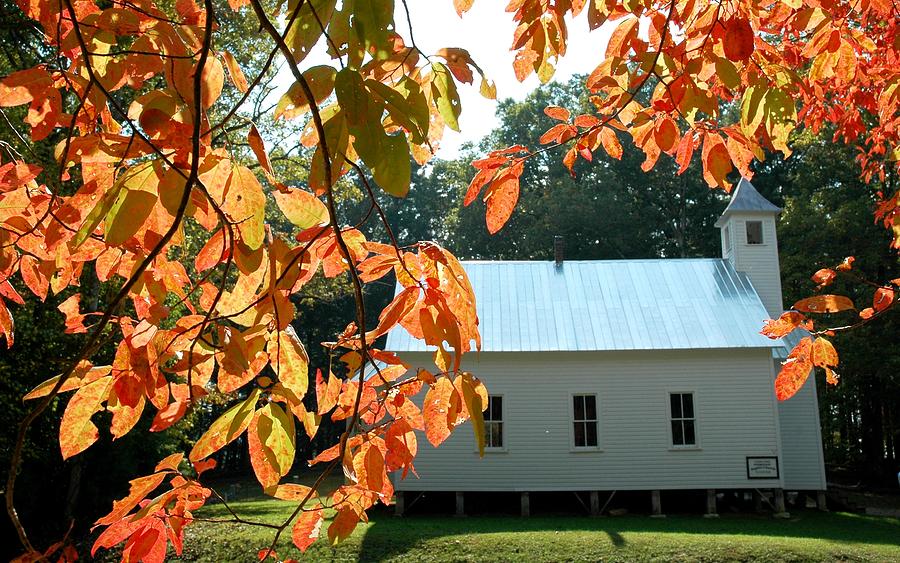 Missionary Baptist Church Autumn Afternoon Photograph by John Saunders ...