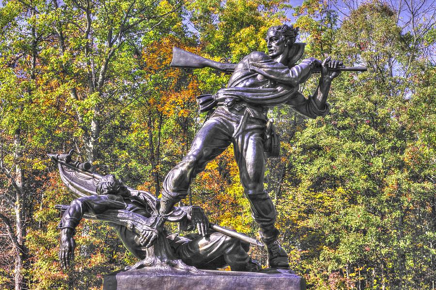 Gettysburg National Park Photograph - Mississippi at Gettysburg - Defending the Fallen Colors No. 1 by Michael Mazaika