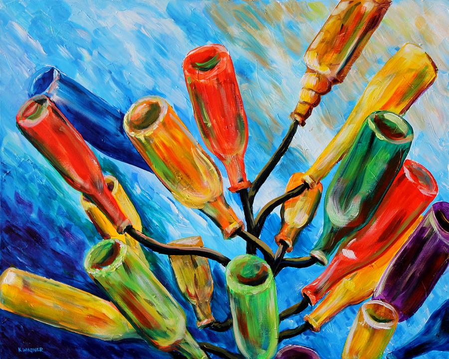 bottle painting tree