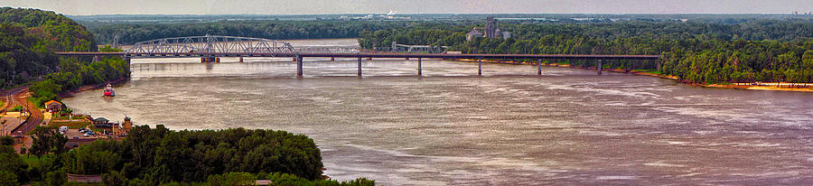 Mississippi River at I-72 Photograph by C H Apperson