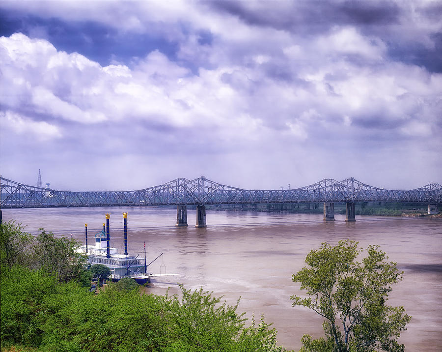 Transportation Photograph - Mississippi River at Natchez by Mountain Dreams