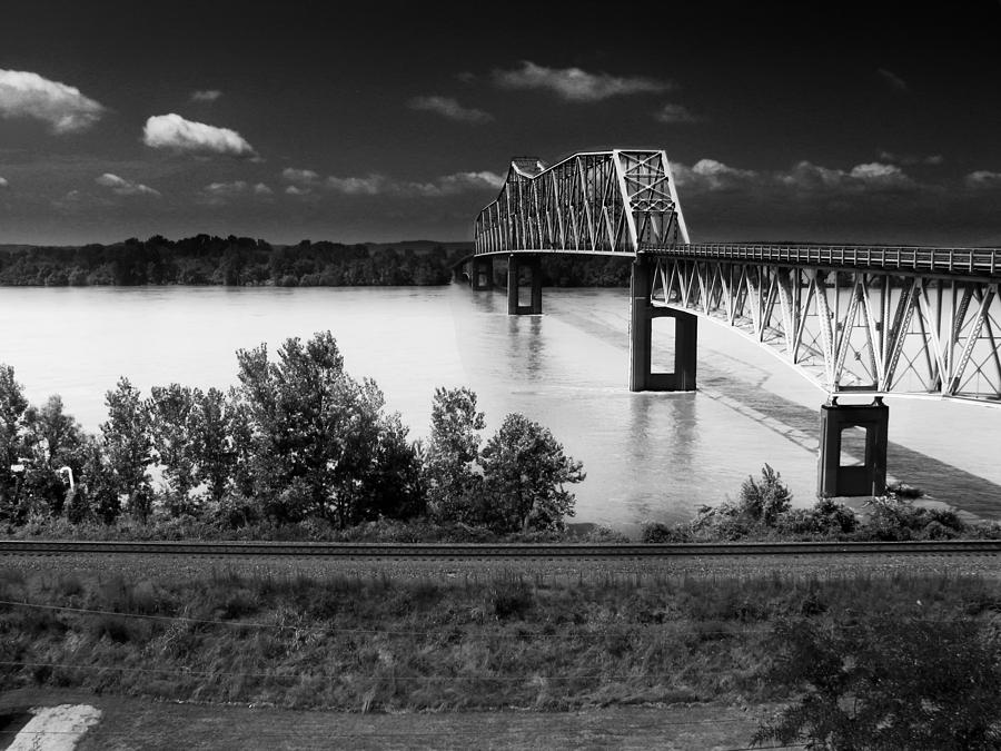 Mississippi River Bridge At Chester Illinois Photograph
