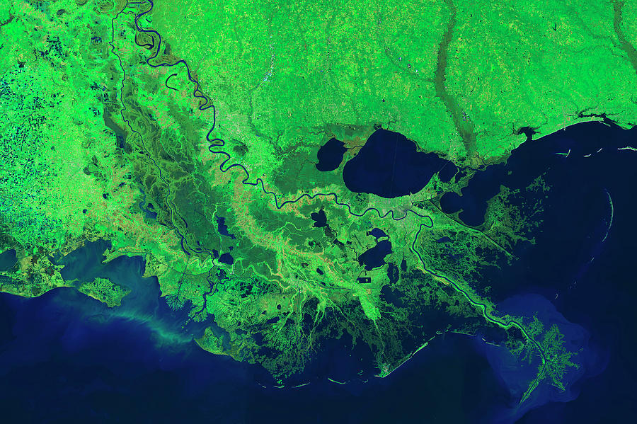 Mississippi River Control Systems Photograph by Nasa