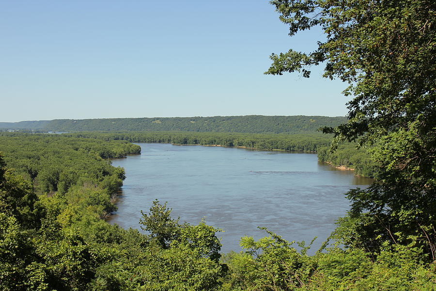 Mississippi River near Galena IL Photograph by BJ Karp - Fine Art America