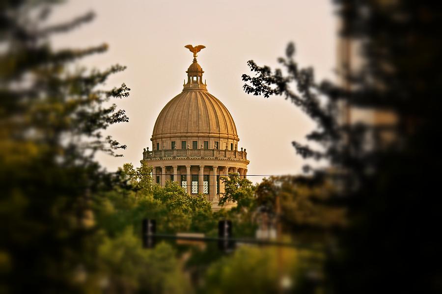 Mississippi State Capitol Dome Photograph by Jim Albritton