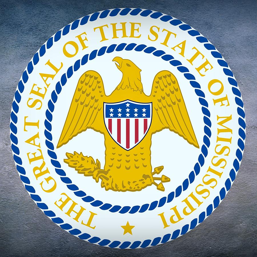 Mississippi State Seal Digital Art by Movie Poster Prints