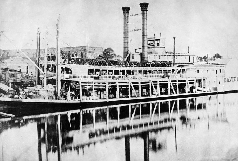 Mississippi Steamboat, C1880 Photograph by Granger
