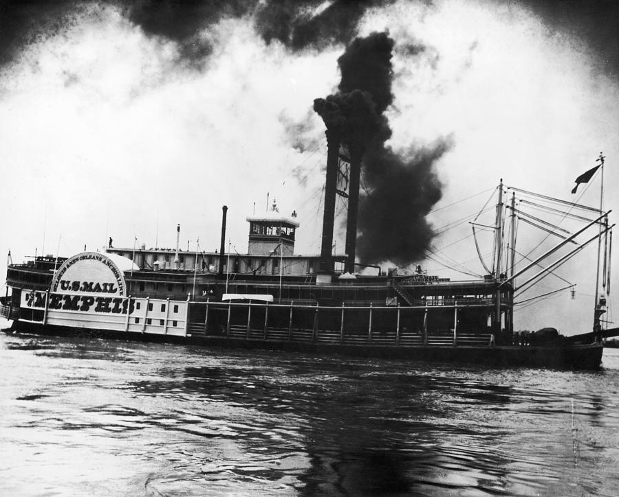 Mississippi Steamboat C1900 Photograph By Granger