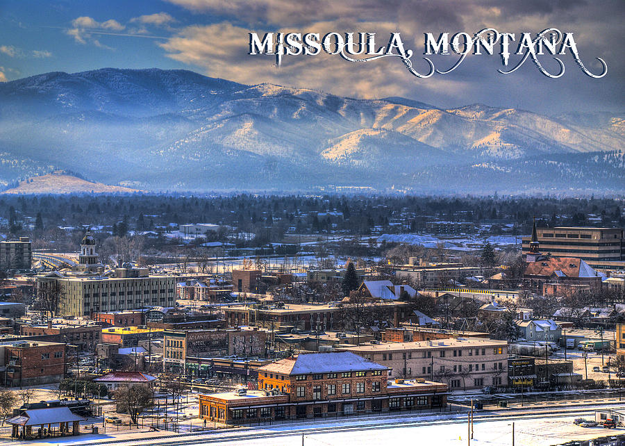 Missoula Montana Winter Landscape Photograph by Dariusz Janczewski