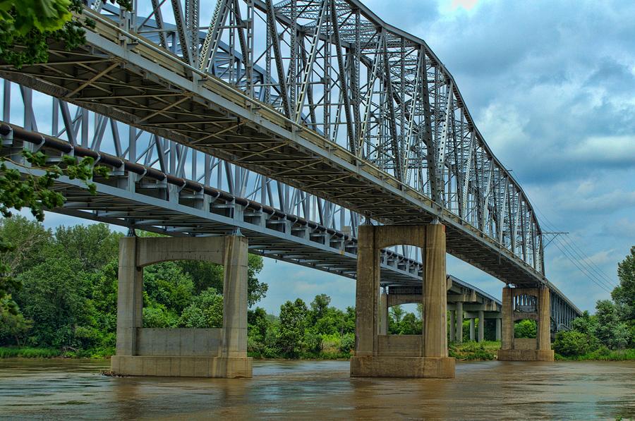 Missouri River Bridge at Sugar Creek Photograph by Tim McCullough