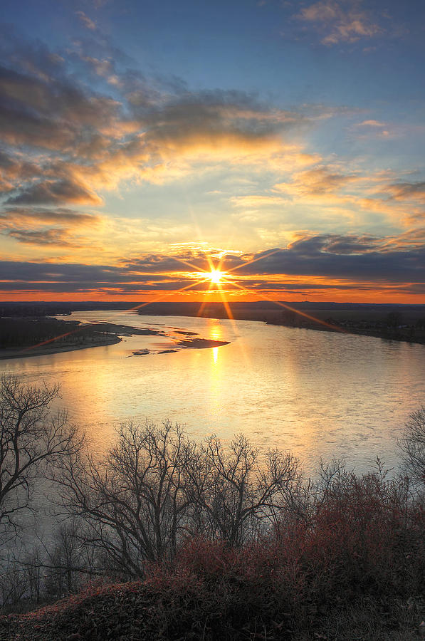 Missouri River Sunset by Chris Allington