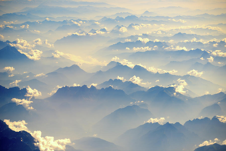 Mist Above Alps Mountains Photograph by Martial Colomb