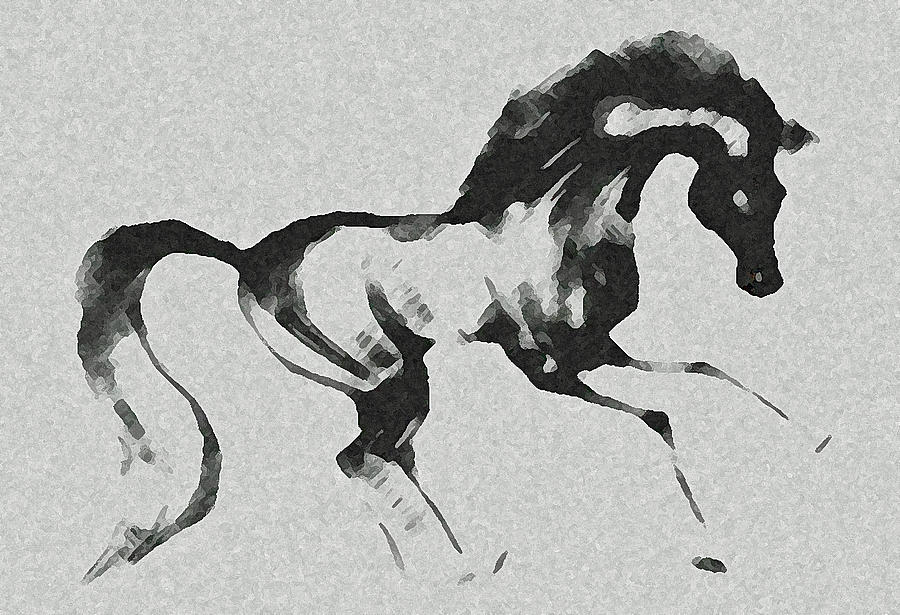 Horse Digital Art - Mist by Ellsbeth Page