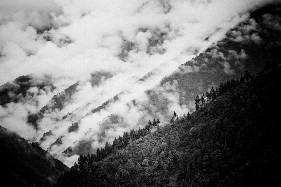 Mist in mountain Himalayas Photograph by Raimond Klavins