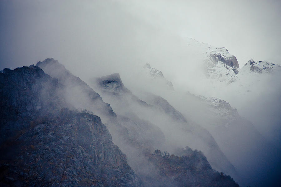 Mist in mountain  Photograph by Raimond Klavins