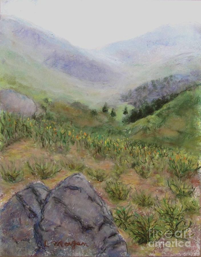 Mist in the Glen Painting by Laurie Morgan