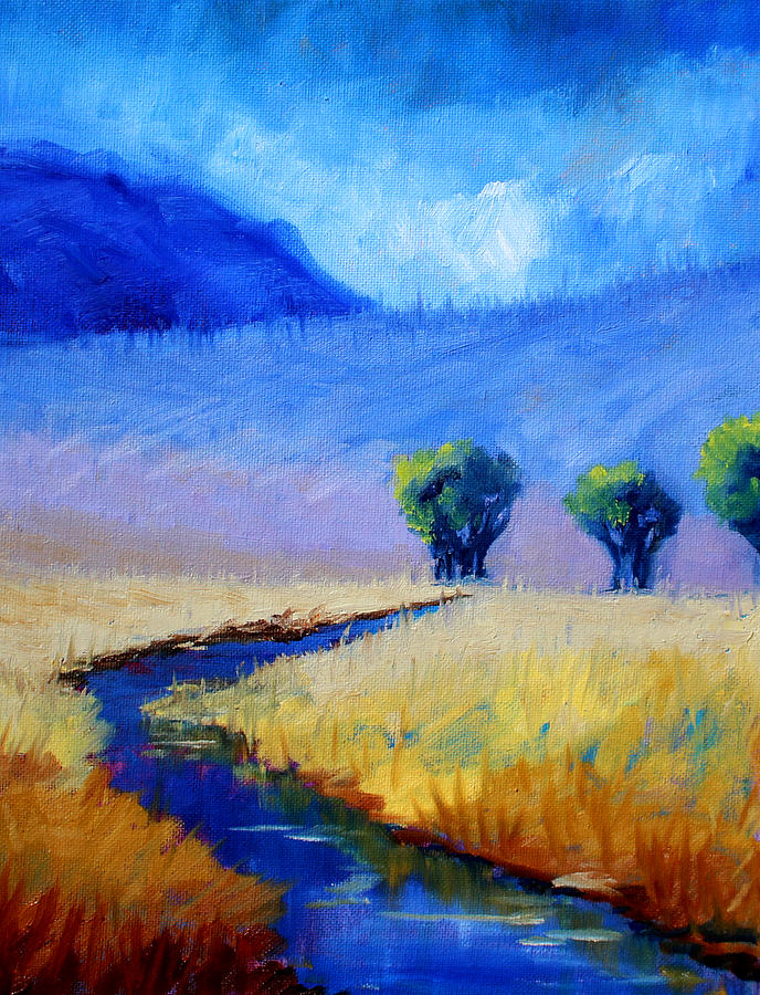 Mist in the Mountains Painting by Nancy Merkle