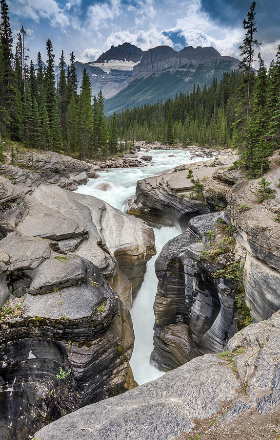 Mistaya Canyon Banff National Park By Witold Skrypczak