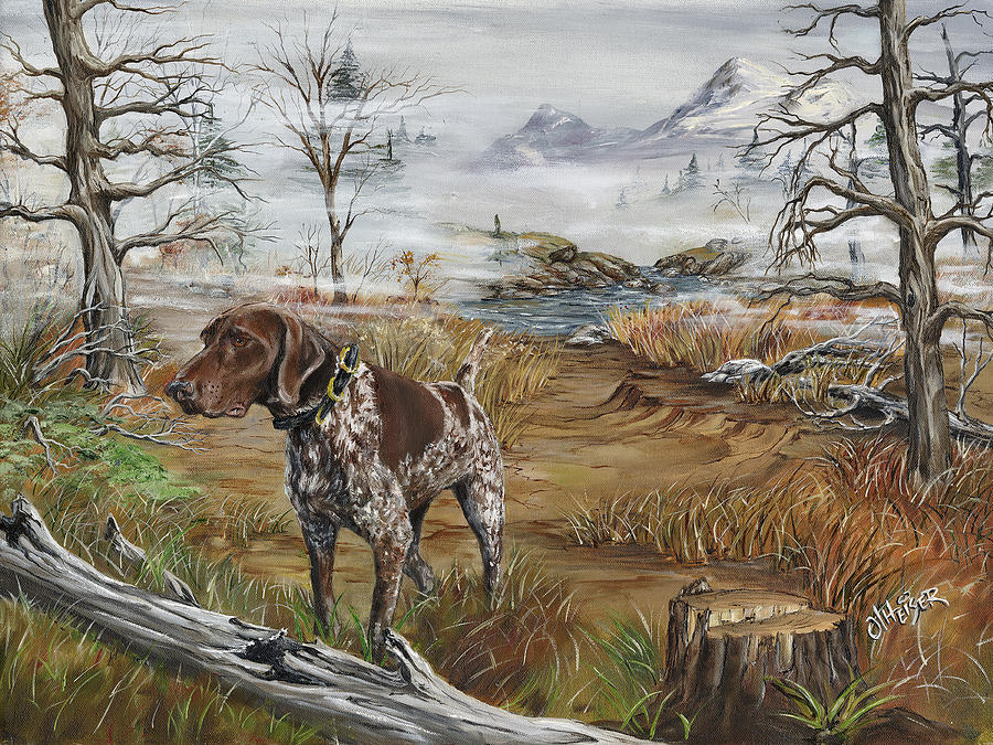 Dog Painting - Mister by Jim Olheiser