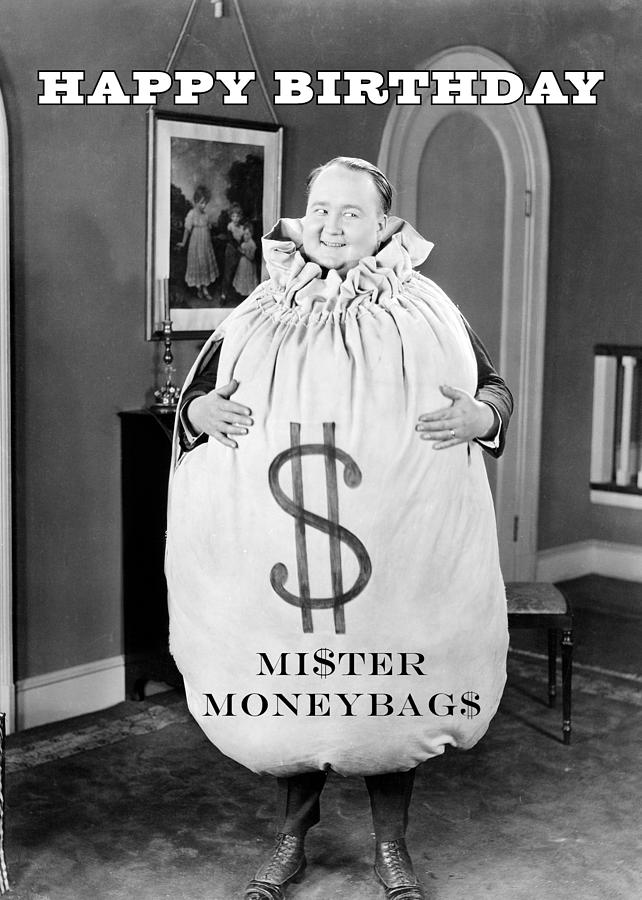 Mister Moneybags Greeting Card Photograph by Everett
