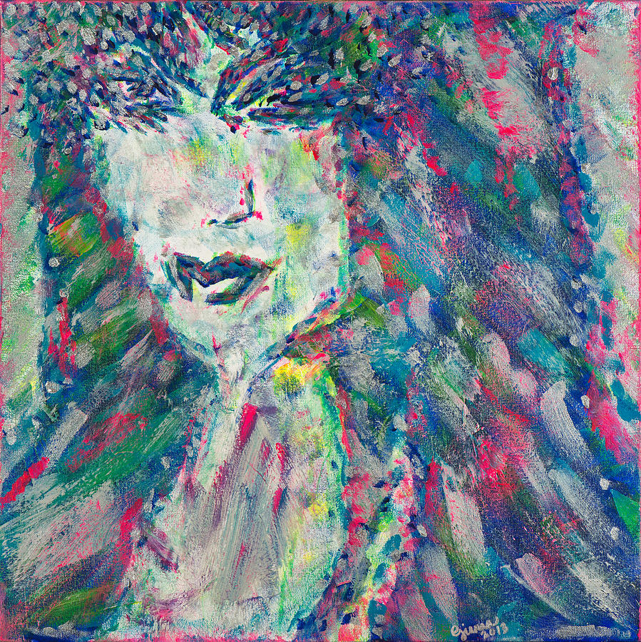 Abstract Painting - Mistress of the Night by Gianna Veno