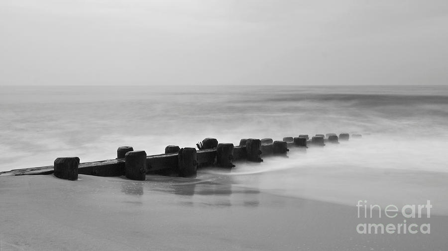 Misty Beach Morning Photograph by Mark Miller