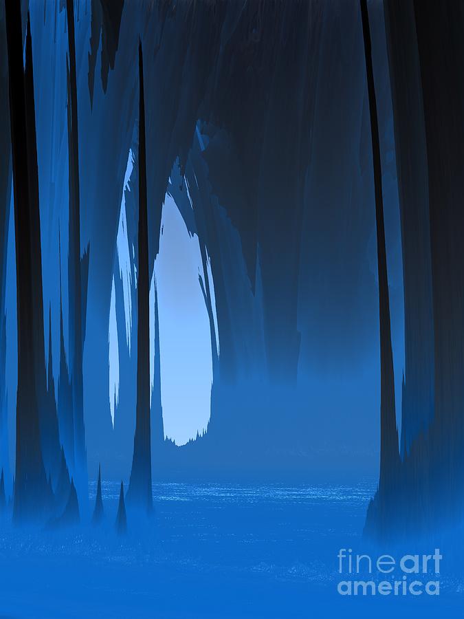 Misty Cavern Digital Art by Lyle Hatch