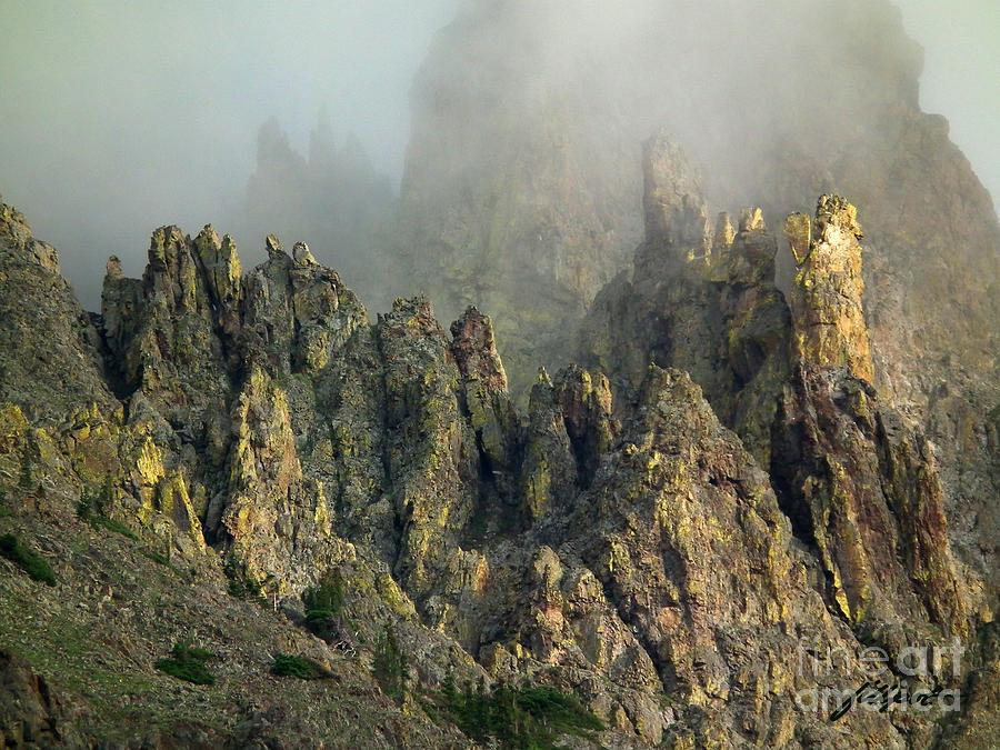 Cameron Pass Photograph - Misty Crags by Bon and Jim Fillpot