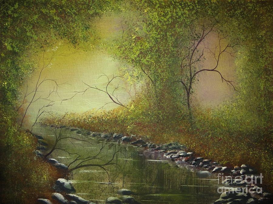Misty Creek Painting by Tim Townsend