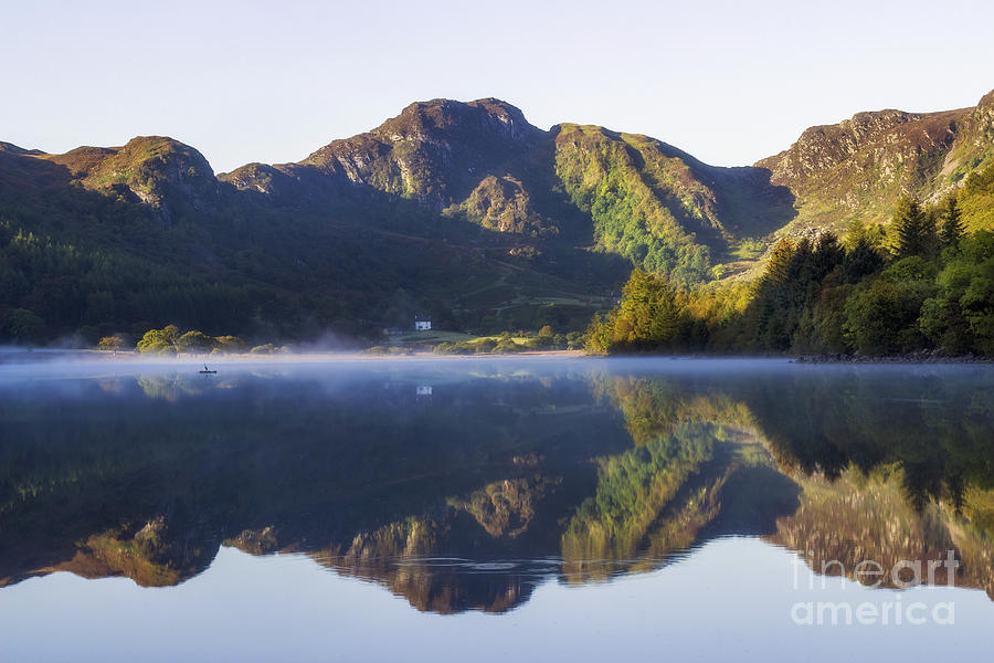 Misty Dawn Lake Photograph by Ian Mitchell