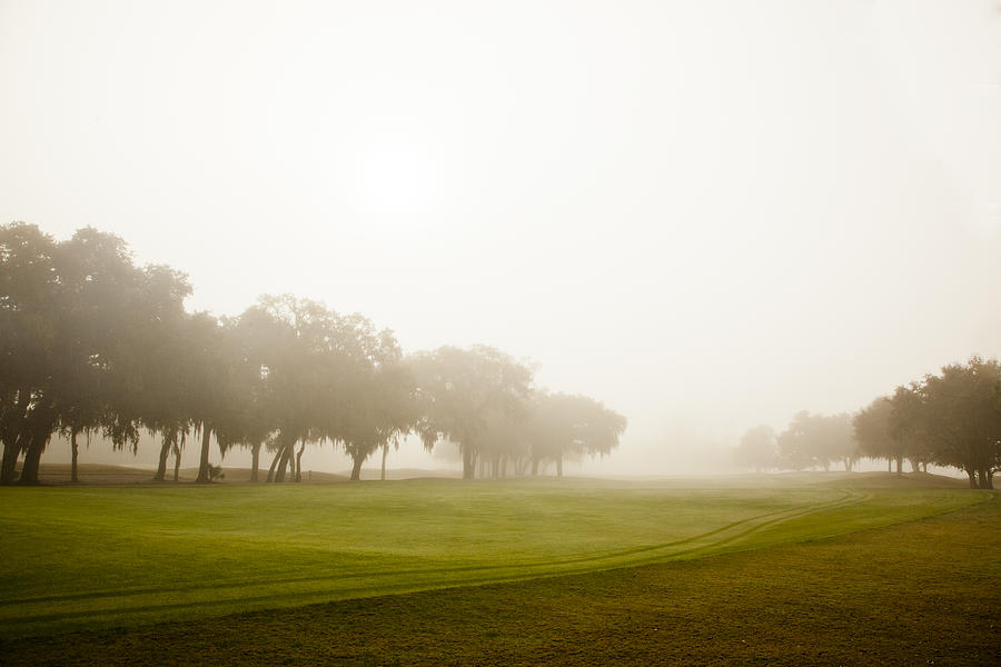 Misty Golf Course II Photograph by Barbara Northrup - Pixels