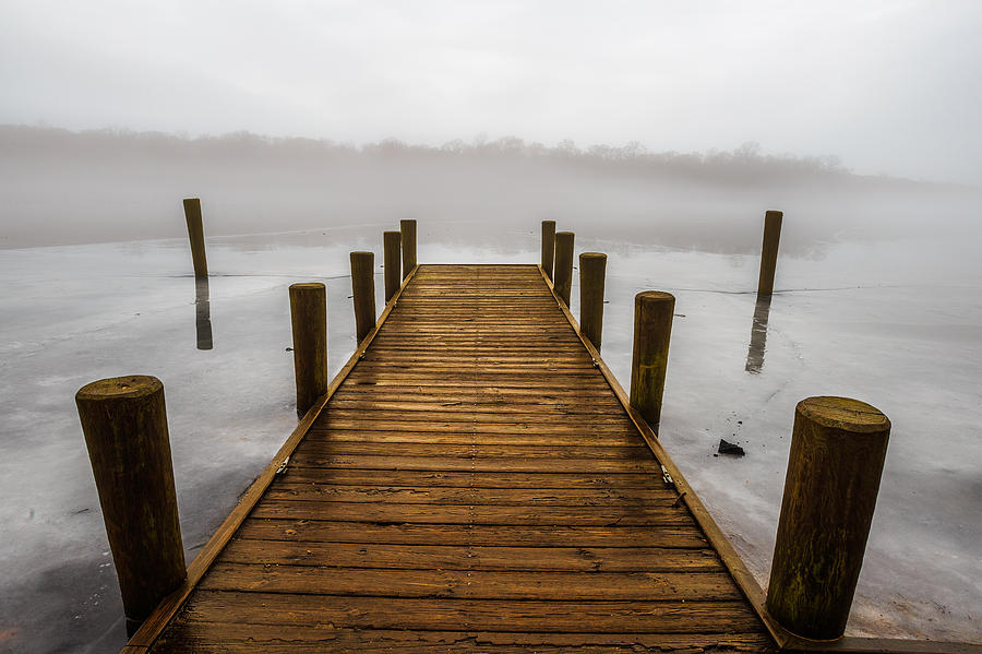 Misty Lake Photograph by Sean Mills