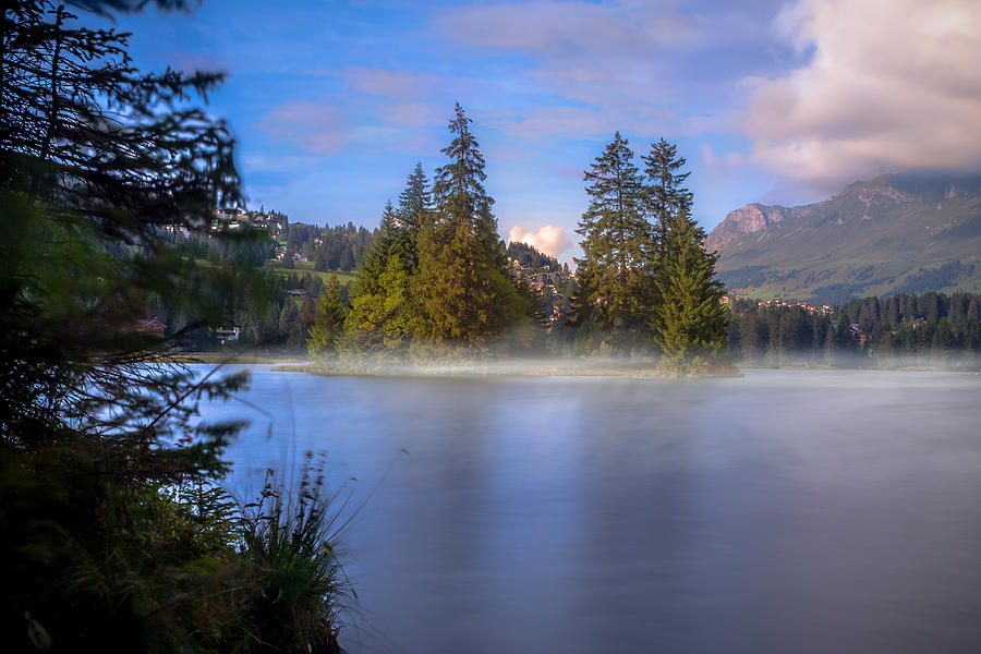 Misty lake Photograph by Thomas Nay