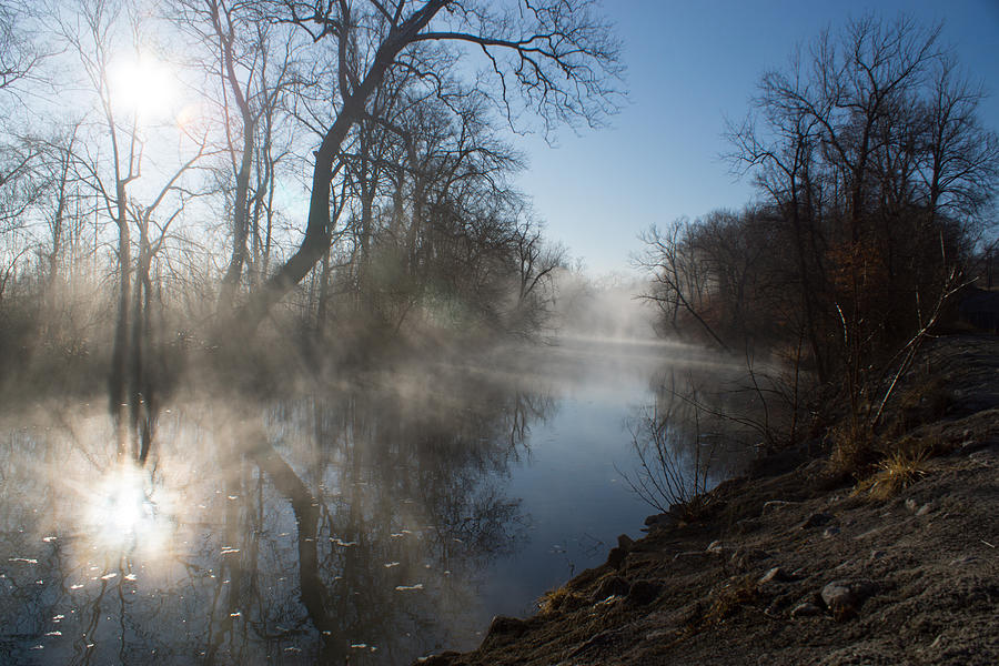 Misty Morning along James River Photograph by Jennifer White