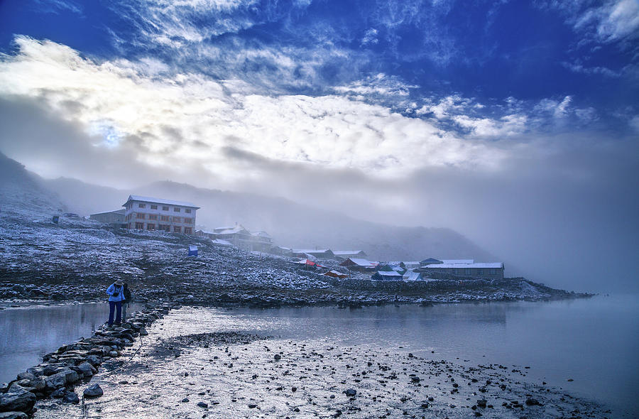 Misty Morning, Gokyo, Sagarmatha Photograph by Feng Wei Photography