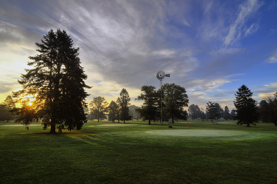 Misty Morning Golf Photograph by Dan Myers