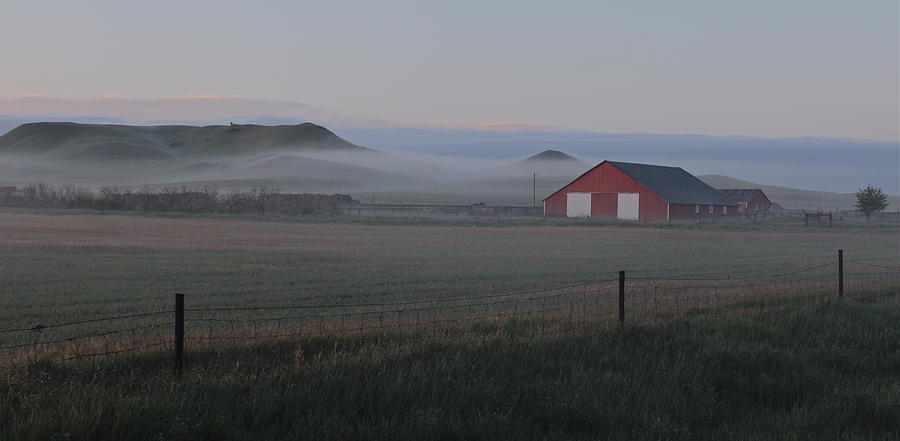 Misty Morning Hills Photograph by Bill Wiebesiek